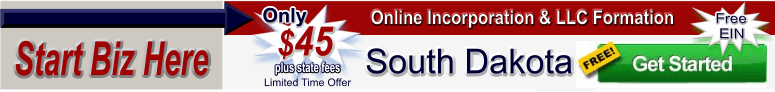 Incorporate in South Dakota- Form a South Dakota LLC