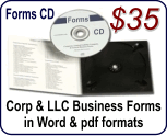 Corporation & LLC Forms CD